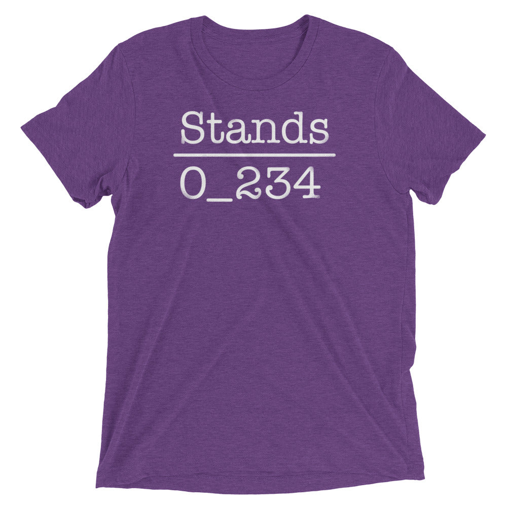 No 1 Under Stands Men's Tri-Blend Tee Hoodie, Sweatshirt | PureTeeCo.com (Image 4)