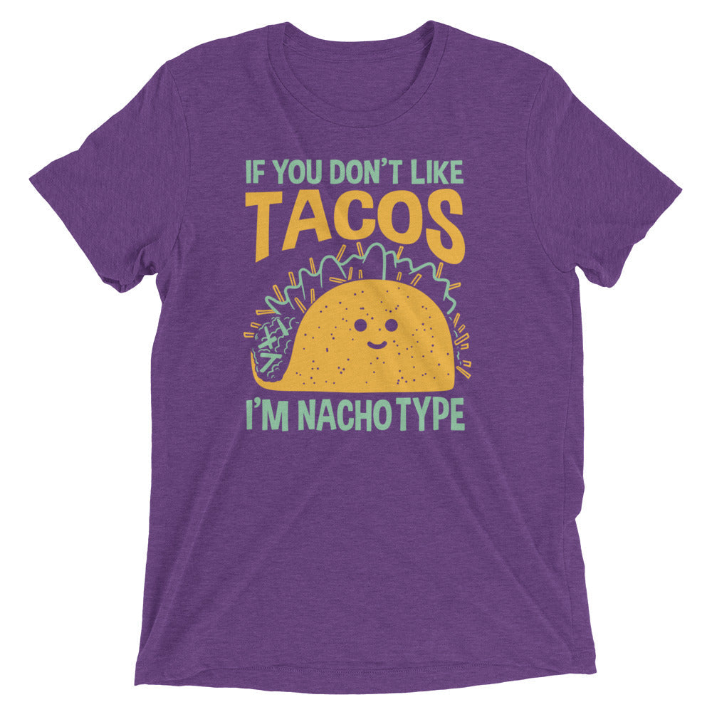 I'm Nacho Type Men's Tri-Blend Tee Hoodie, Sweatshirt | PureTeeCo.com (Image 4)