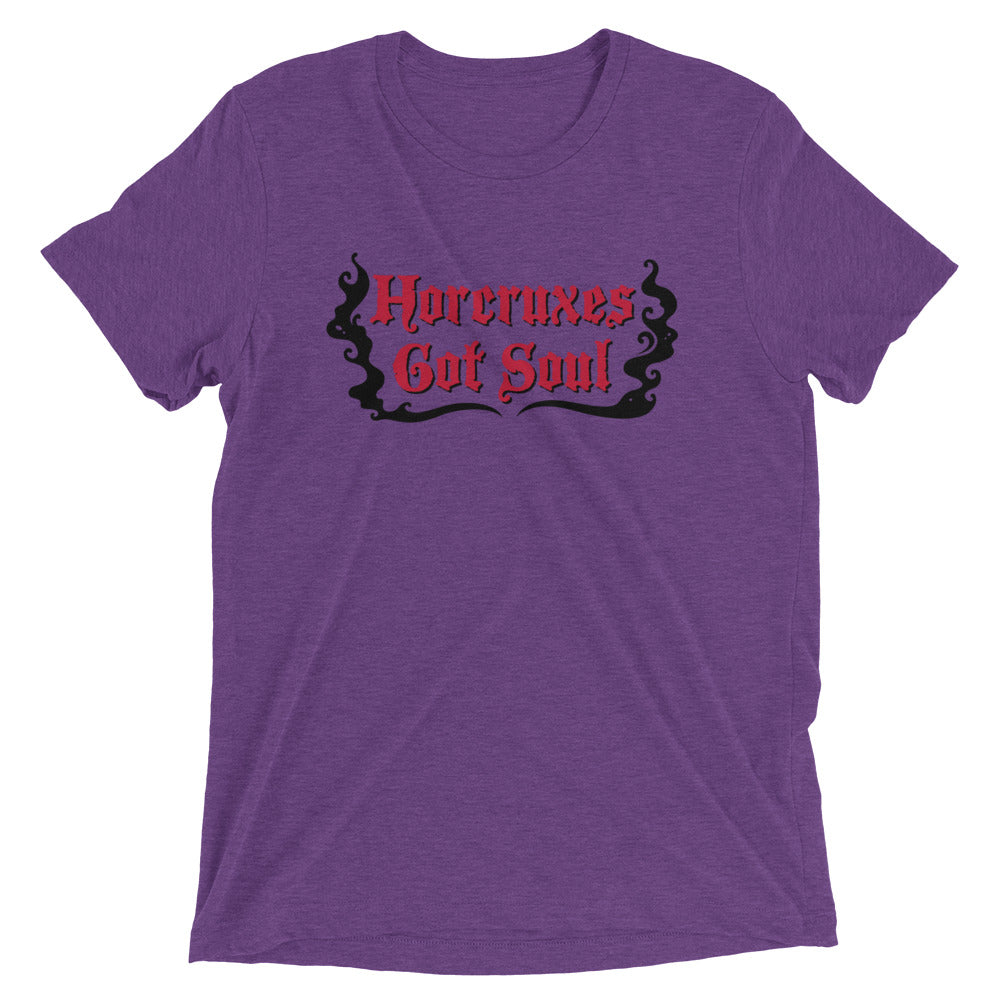 Horcruxes Got Soul Men's Tri-Blend Tee Hoodie, Sweatshirt | PureTeeCo.com (Image 2)