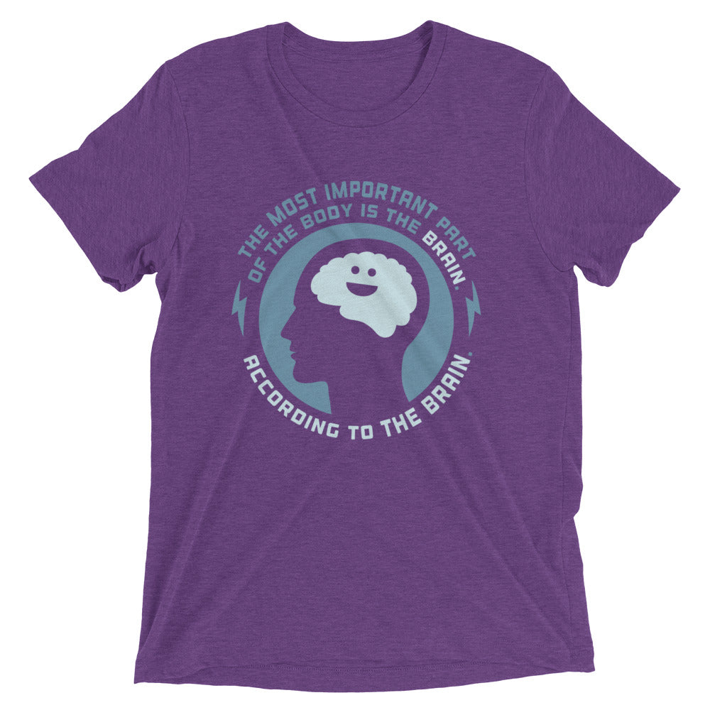 Most Important Part Of The Body Men's Tri-Blend Tee Hoodie, Sweatshirt | PureTeeCo.com (Image 4)