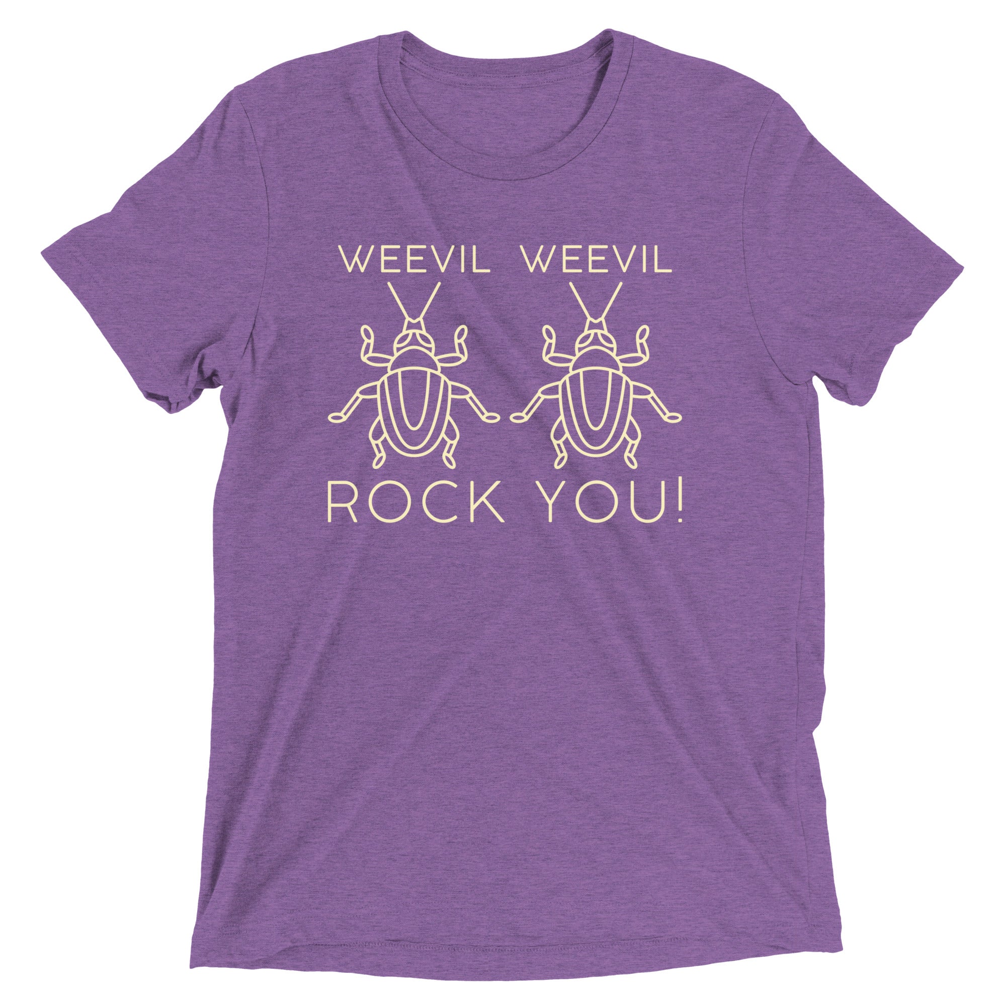 Weevil Weevil Rock You! Men's Tri-Blend Tee Hoodie, Sweatshirt | PureTeeCo.com (Image 5)