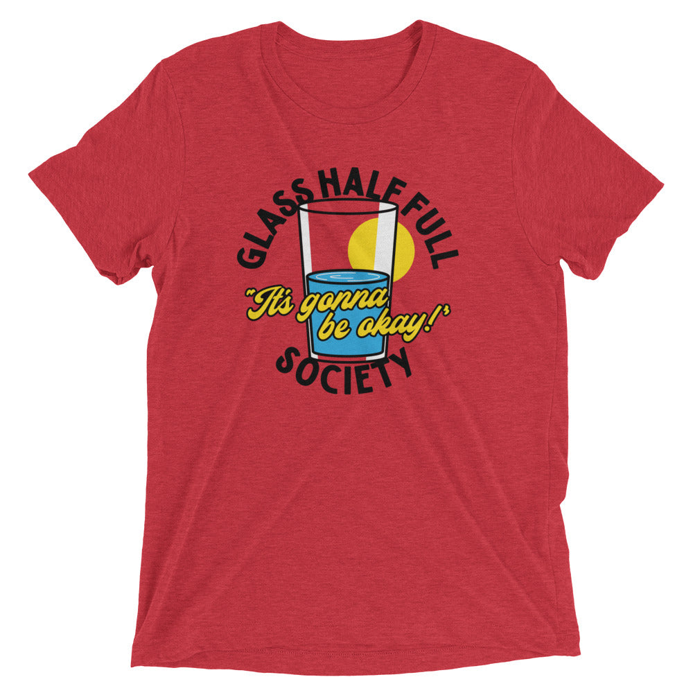 Glass Half Full Society Men's Tri-Blend Tee Hoodie, Sweatshirt | PureTeeCo.com (Image 2)