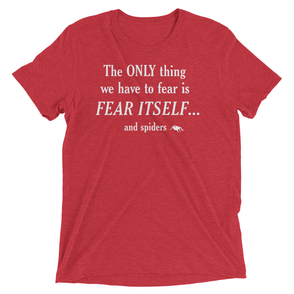The Only Thing We Have To Fear Men's Tri-Blend Tee Hoodie, Sweatshirt | PureTeeCo.com (Image 5)
