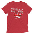 Necessity Is The Mother Men's Tri-Blend Tee Hoodie, Sweatshirt | PureTeeCo.com (Image 1)