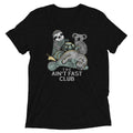 The Ain't Fast Club Men's Tri-Blend Tee Hoodie, Sweatshirt | PureTeeCo.com (Image 1)