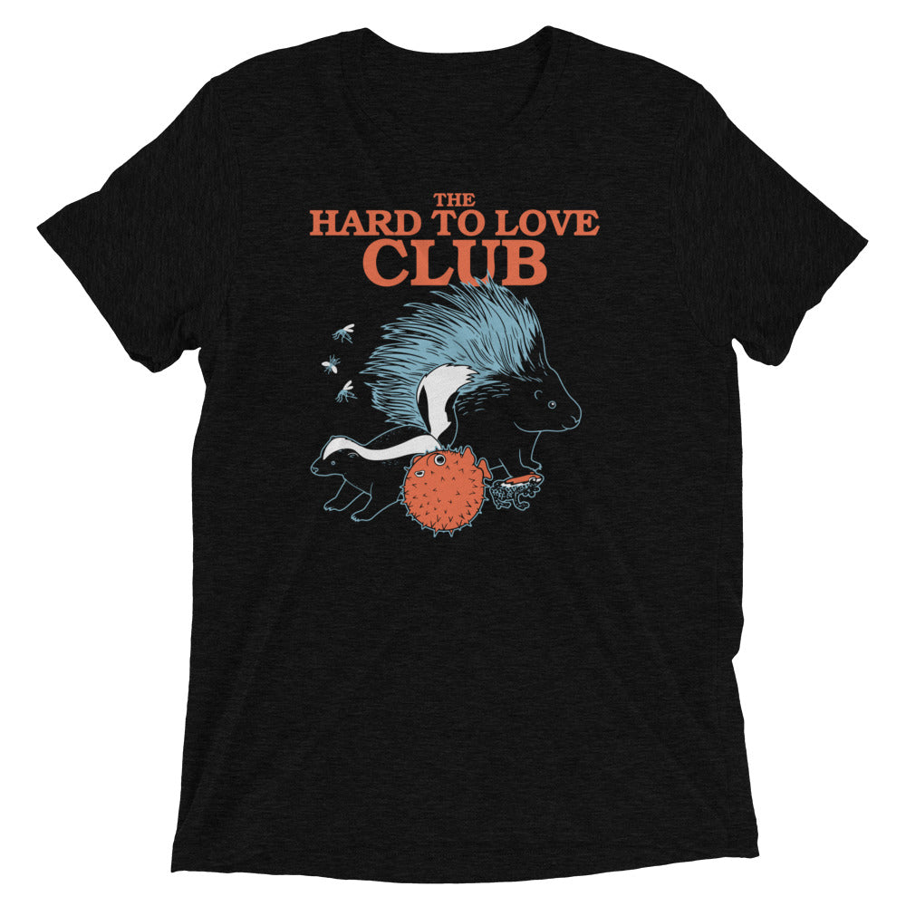 The Hard To Love Club Men's Tri-Blend Tee Hoodie, Sweatshirt | PureTeeCo.com