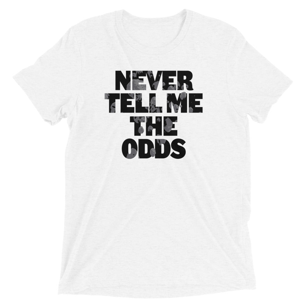 Never Tell Me The Odds Men's Tri-Blend Tee Hoodie, Sweatshirt | PureTeeCo.com (Image 5)