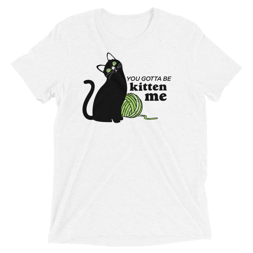 You Gotta Be Kitten Me Men's Tri-Blend Tee Hoodie, Sweatshirt | PureTeeCo.com (Image 5)
