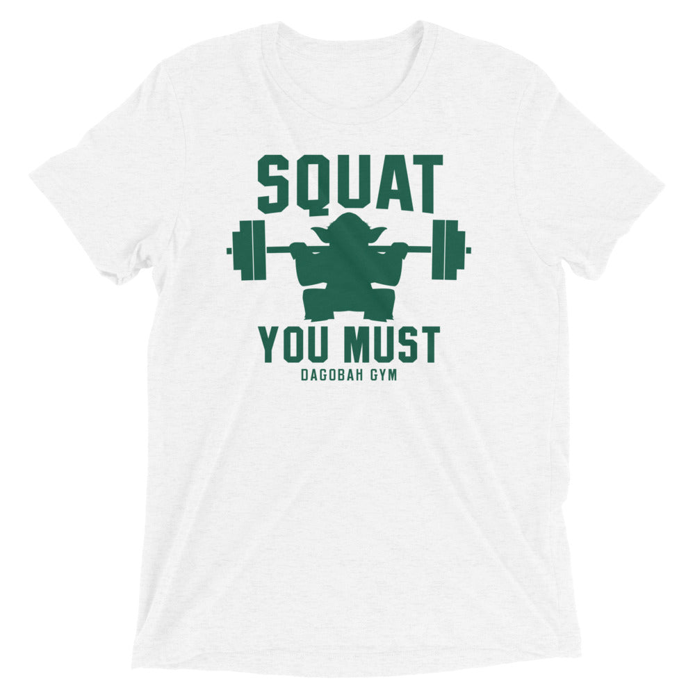 Squat You Must Men's Tri-Blend Tee Hoodie, Sweatshirt | PureTeeCo.com (Image 5)