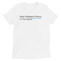 Most Intelligent Person in the World Citation Needed Men's Tri-Blend Tee Hoodie, Sweatshirt | PureTeeCo.com (Image 1)