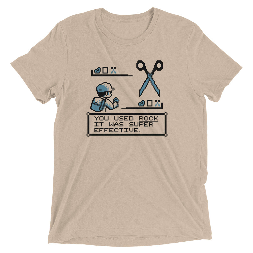Rock Paper Scissors Battle Men's Tri-Blend Tee Hoodie, Sweatshirt | PureTeeCo.com (Image 3)