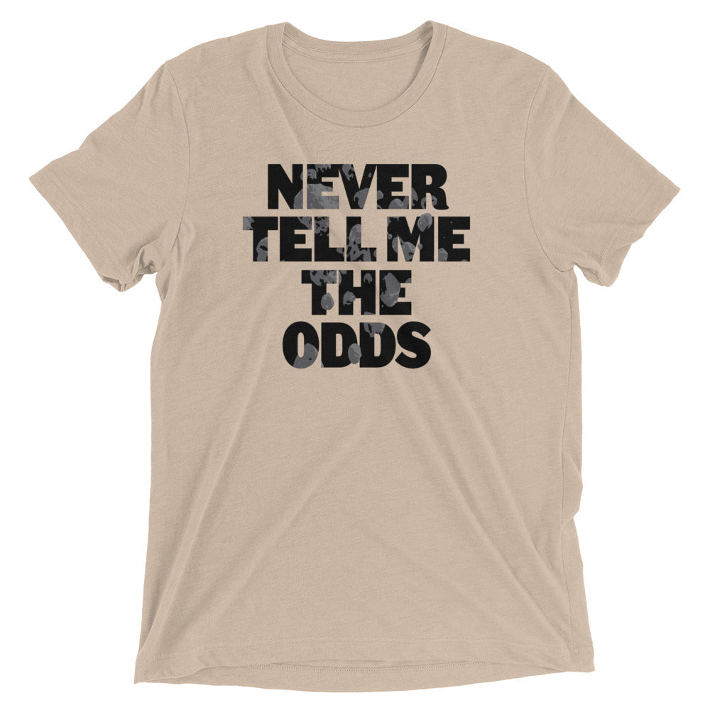 Never Tell Me The Odds Men's Tri-Blend Tee Hoodie, Sweatshirt | PureTeeCo.com (Image 4)