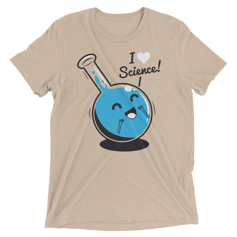 I Heart Science Men's Tri-Blend Tee Hoodie, Sweatshirt | PureTeeCo.com (Image 4)