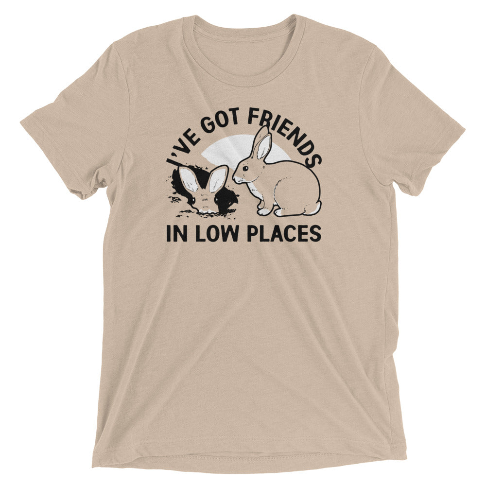 I've Got Friends In Low Places Men's Tri-Blend Tee Hoodie, Sweatshirt | PureTeeCo.com (Image 5)