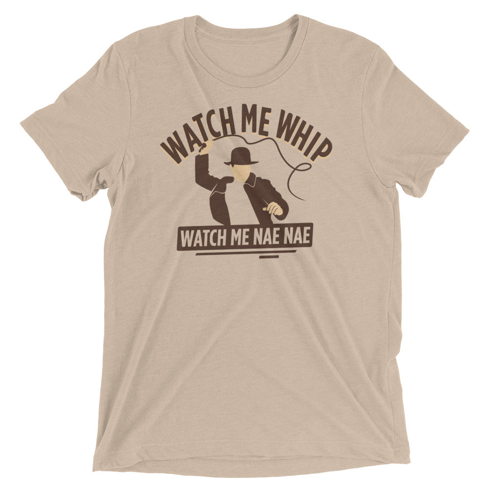 Watch Me Whip Men's Tri-Blend Tee Hoodie, Sweatshirt | PureTeeCo.com (Image 3)