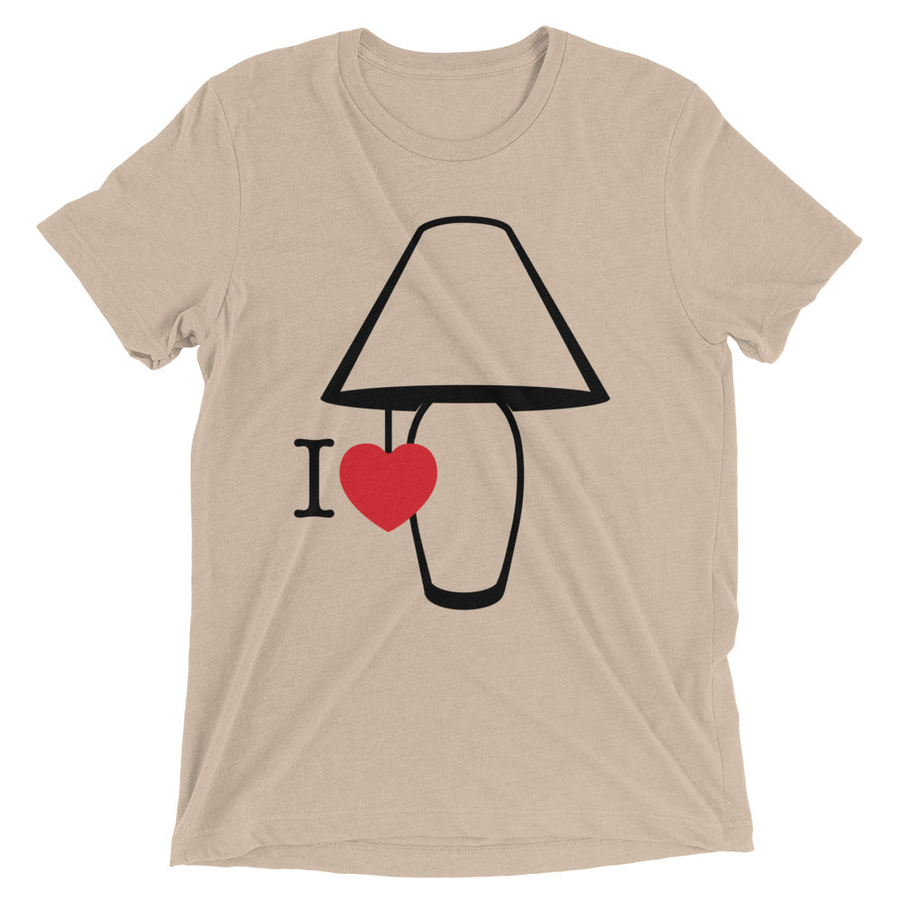 I Love Lamp Men's Tri-Blend Tee Hoodie, Sweatshirt | PureTeeCo.com (Image 5)