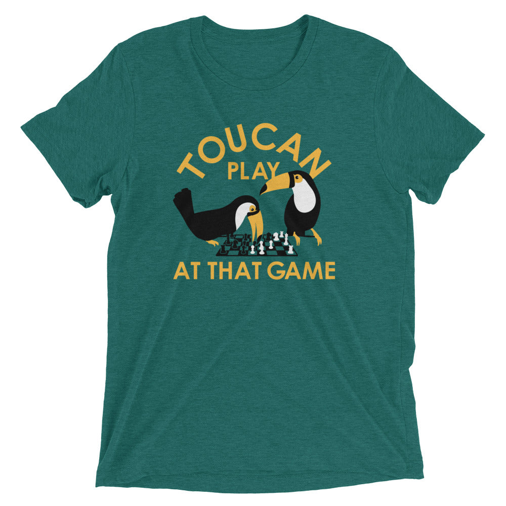 Toucan Play At That Game Men's Tri-Blend Tee Hoodie, Sweatshirt | PureTeeCo.com (Image 3)
