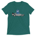 Time Machine x Two Men's Tri-Blend Tee Hoodie, Sweatshirt | PureTeeCo.com (Image 1)