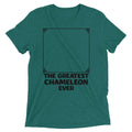 The Greatest Chameleon Ever Men's Tri-Blend Tee Hoodie, Sweatshirt | PureTeeCo.com (Image 1)