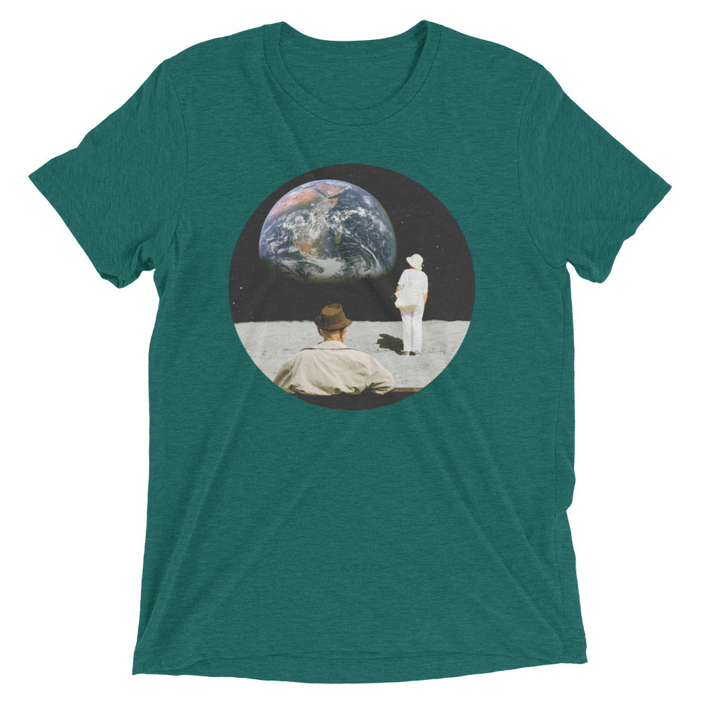 Tourist's View Men's Tri-Blend Tee Hoodie, Sweatshirt | PureTeeCo.com (Image 2)