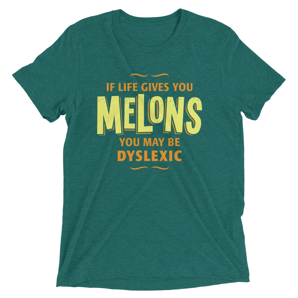 If Life Gives You Melons Men's Tri-Blend Tee Hoodie, Sweatshirt | PureTeeCo.com (Image 4)