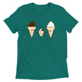 Ice Cream Family Men's Tri-Blend Tee Hoodie, Sweatshirt | PureTeeCo.com (Image 1)