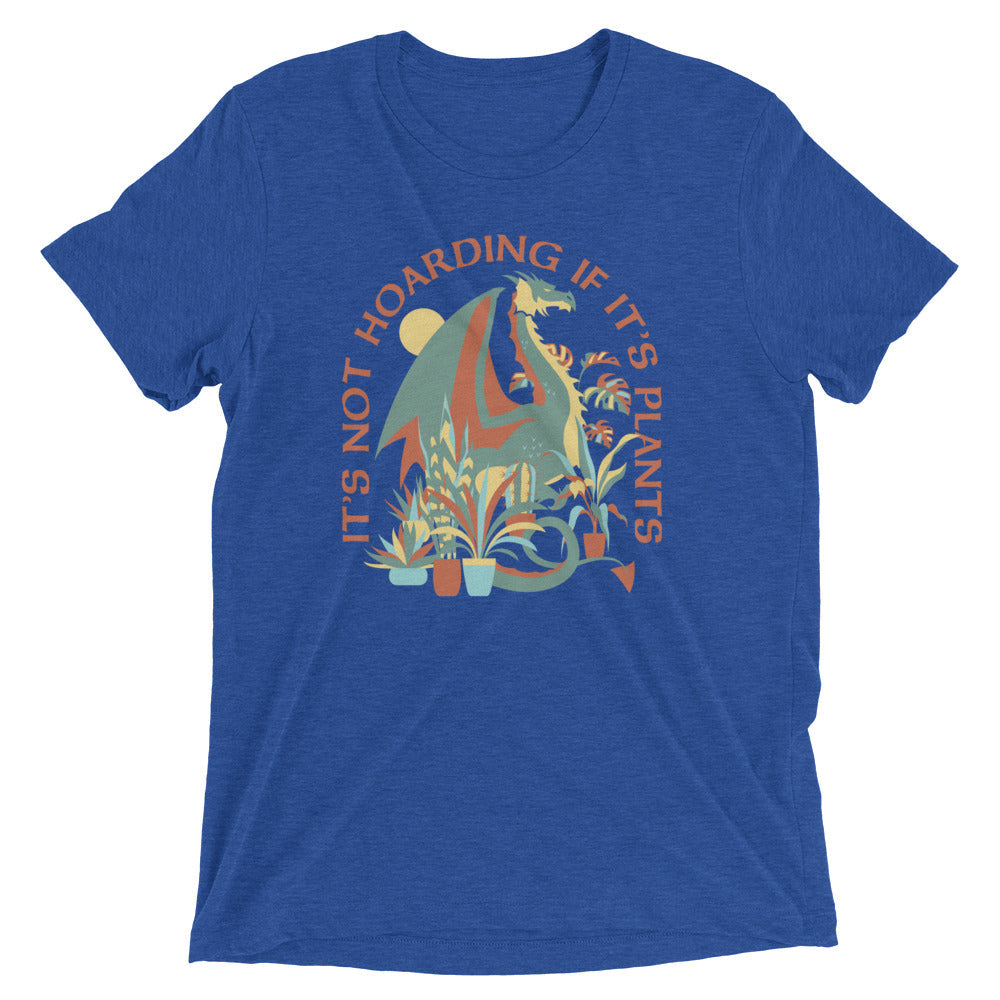 It's Not Hoarding If It's Plants Men's Tri-Blend Tee Hoodie, Sweatshirt | PureTeeCo.com (Image 4)
