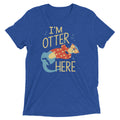 I'm Otter Here Men's Tri-Blend Tee Hoodie, Sweatshirt | PureTeeCo.com (Image 1)