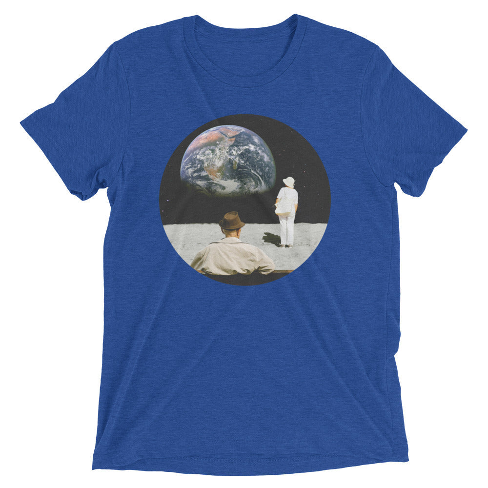 Tourist's View Men's Tri-Blend Tee Hoodie, Sweatshirt | PureTeeCo.com (Image 1)