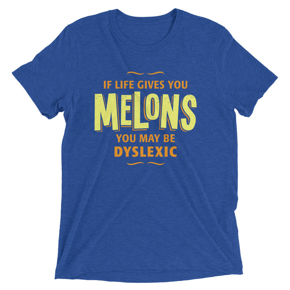 If Life Gives You Melons Men's Tri-Blend Tee Hoodie, Sweatshirt | PureTeeCo.com (Image 1)