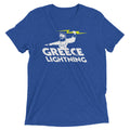 Greece Lightning Men's Tri-Blend Tee Hoodie, Sweatshirt | PureTeeCo.com (Image 1)