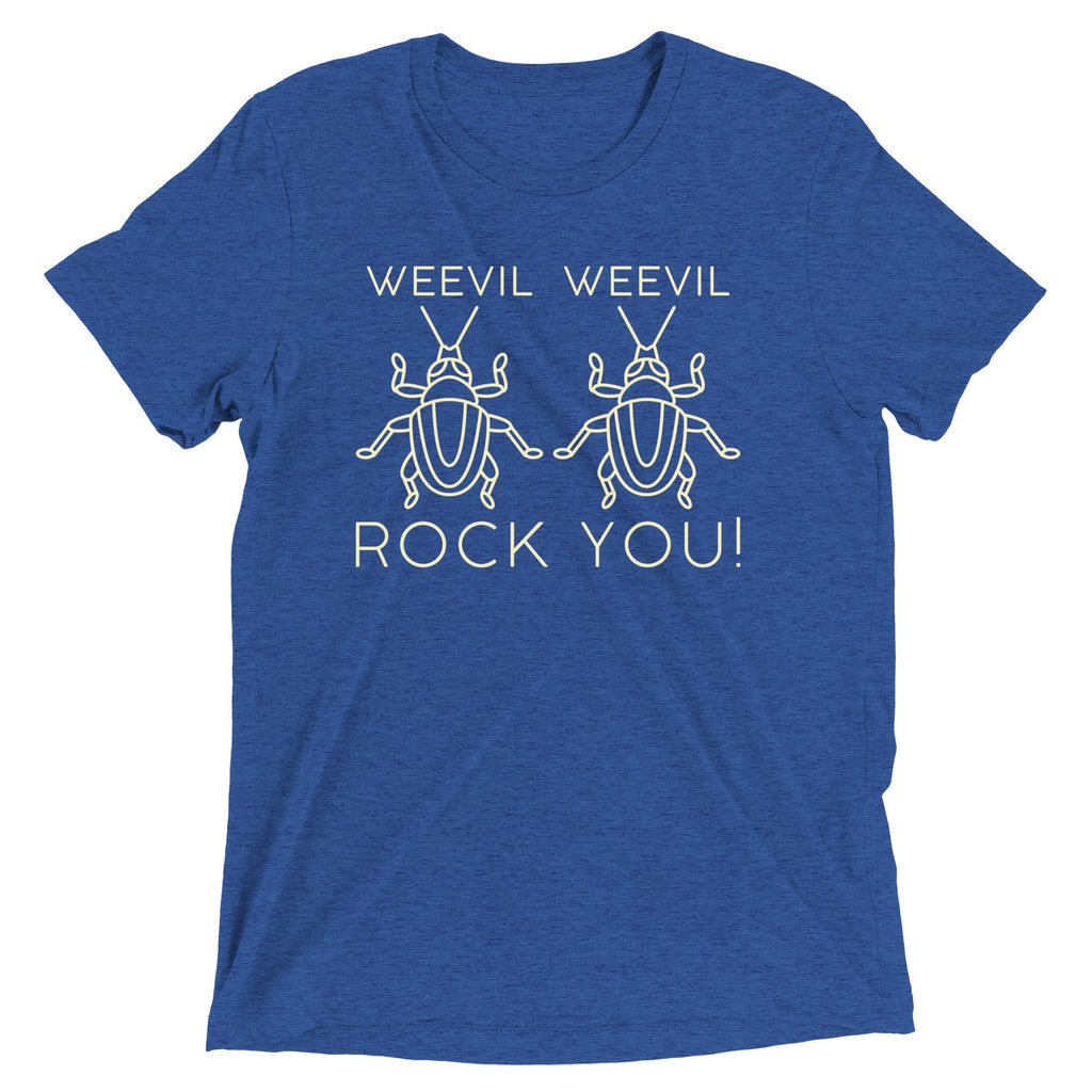 Weevil Weevil Rock You! Men's Tri-Blend Tee Hoodie, Sweatshirt | PureTeeCo.com (Image 2)