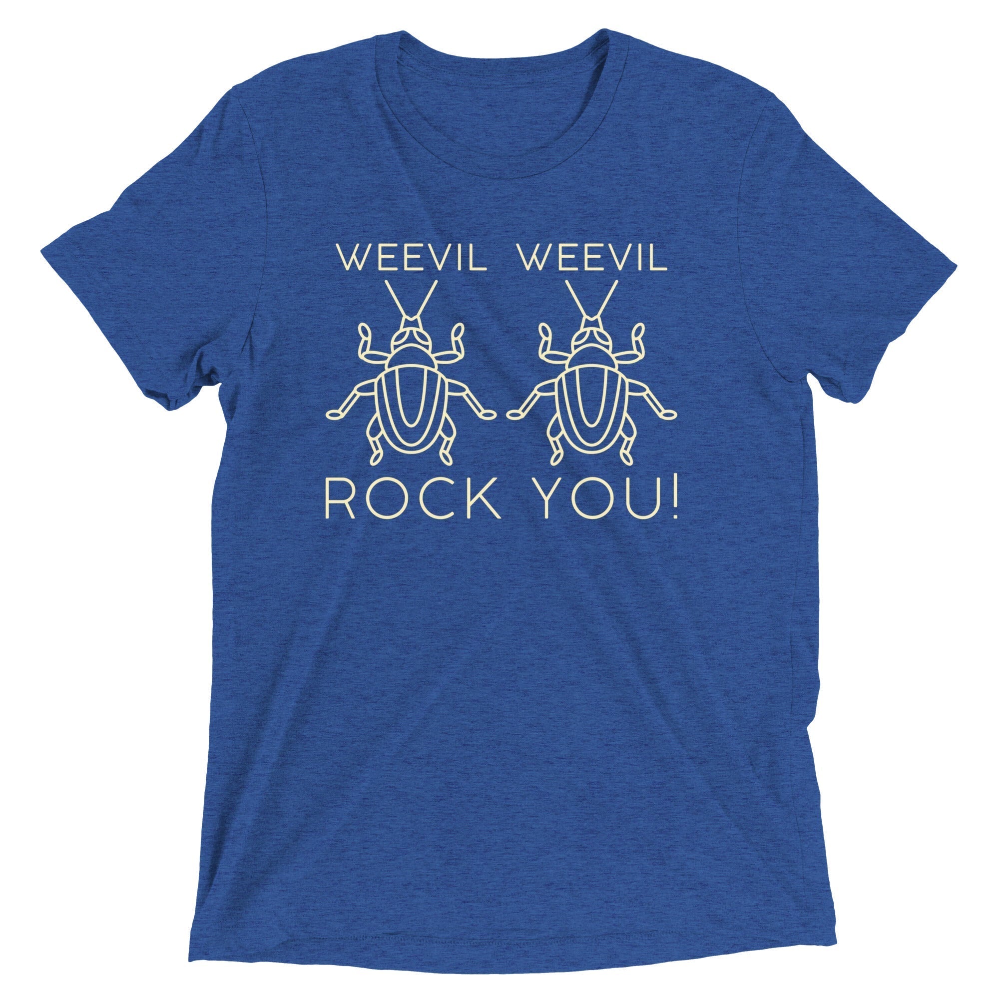 Weevil Weevil Rock You! Men's Tri-Blend Tee Hoodie, Sweatshirt | PureTeeCo.com (Image 2)