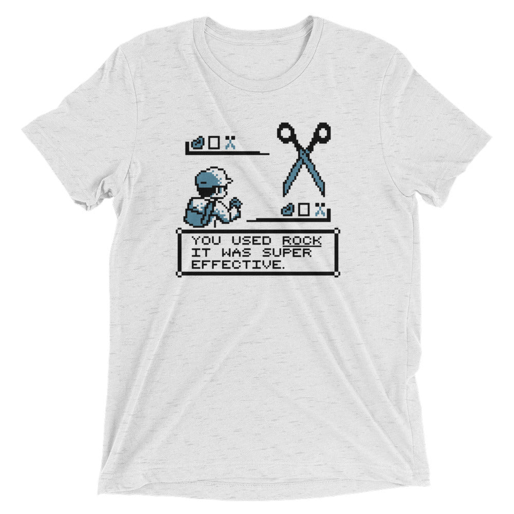 Rock Paper Scissors Battle Men's Tri-Blend Tee Hoodie, Sweatshirt | PureTeeCo.com (Image 4)