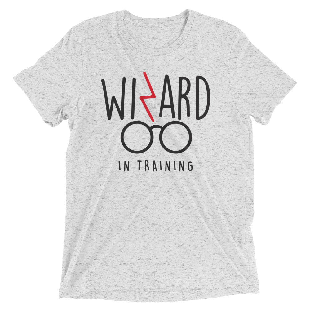 Wizard In Training Men's Tri-Blend Tee Hoodie, Sweatshirt | PureTeeCo.com (Image 1)