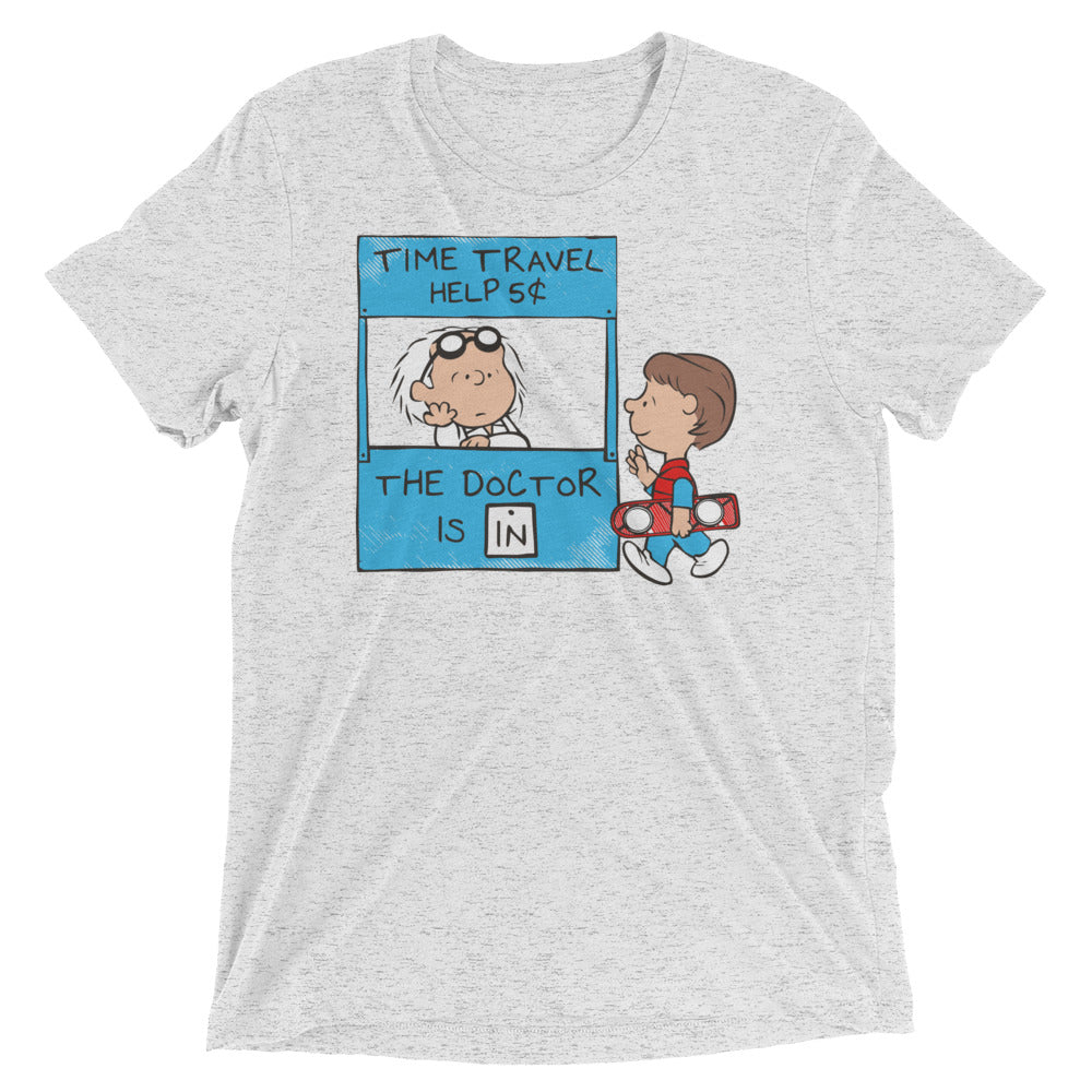 The Doctor Is In Men's Tri-Blend Tee Hoodie, Sweatshirt | PureTeeCo.com (Image 1)