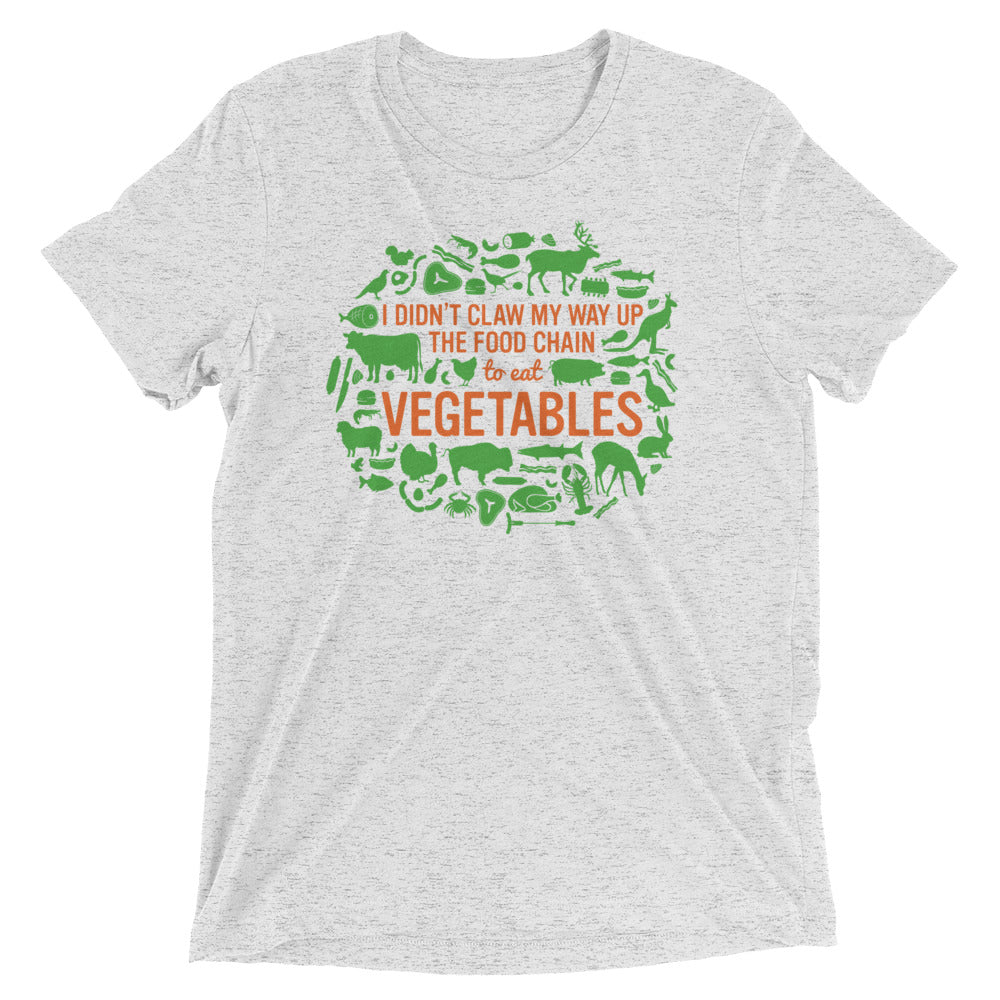 Top Of The Food Chain Men's Tri-Blend Tee Hoodie, Sweatshirt | PureTeeCo.com (Image 4)