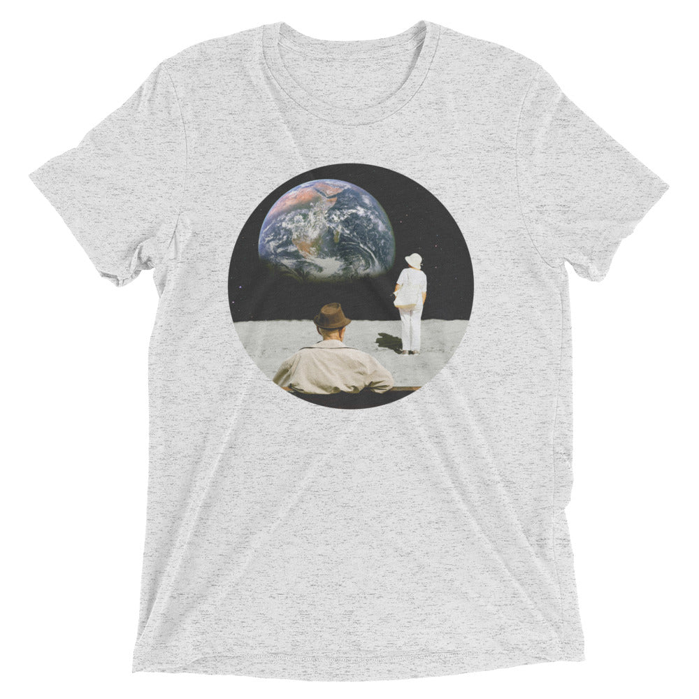Tourist's View Men's Tri-Blend Tee Hoodie, Sweatshirt | PureTeeCo.com (Image 5)