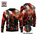 United Kingdom Veterans Let We Forget Ugly Christmas Sweater