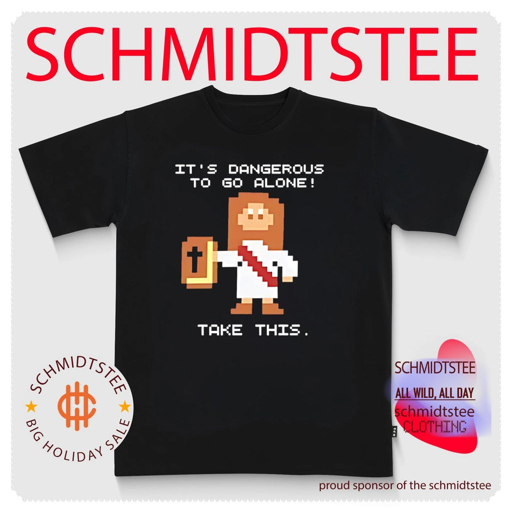 It’s Dangerous to Go Alone Take This Jesus Pixel Art shirt