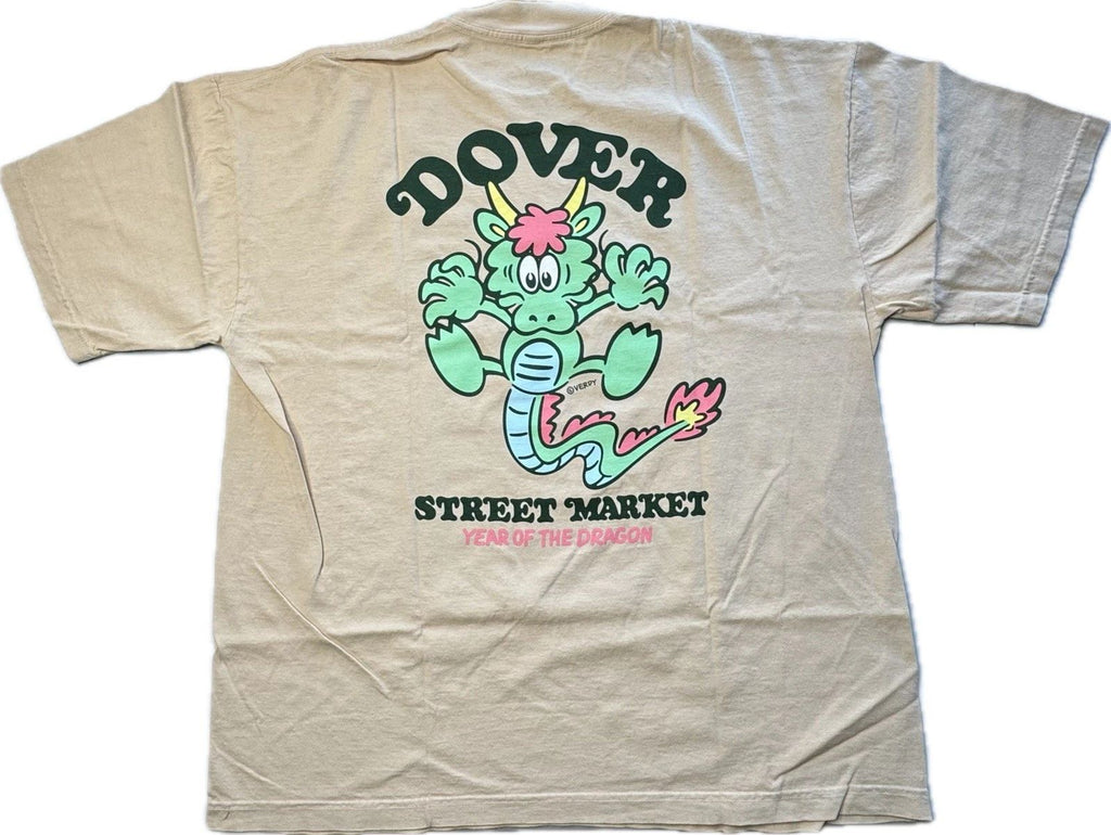 Verdy X Dover Street Market Year Of The Dragon Tan T-Shirt X-Large Brand New