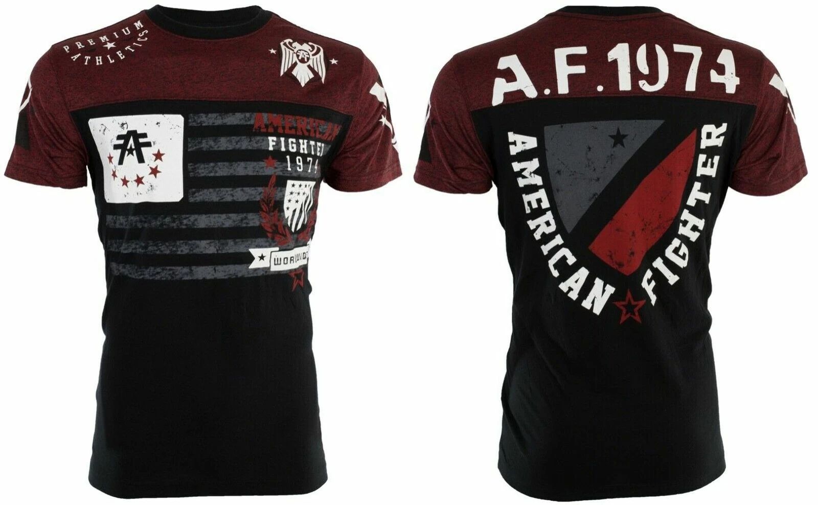 AMERICAN FIGHTER Nazareth Black Athletic Mens Crewneck T-shirt L-3XL NWT