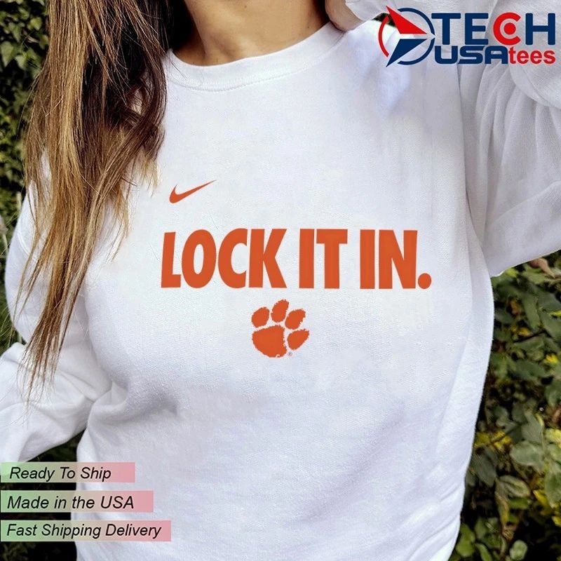 Lock it in Clemson Tigers 2026 On-Court Bench shirt