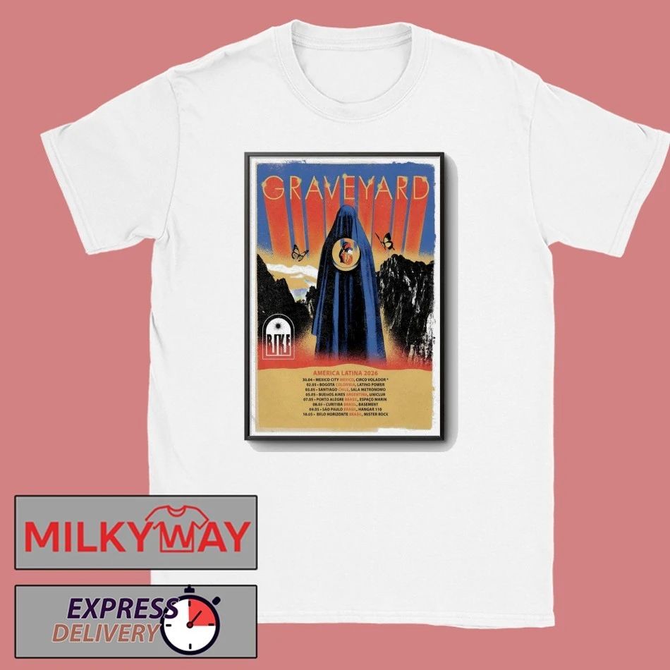 Poster Graveyard Tour America Latina 2026 shirt