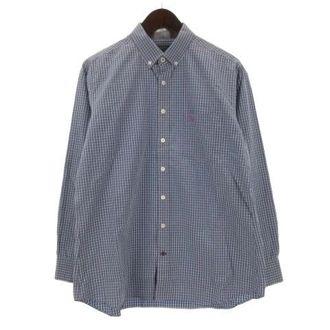 Burberry London Check ButtonDown Shirt Long Sleeve Blue L Used
