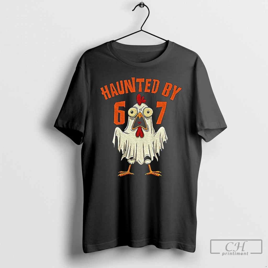 Classic Ghost Rooster Haunted By 67 Cartoon Halloween T Shirts
