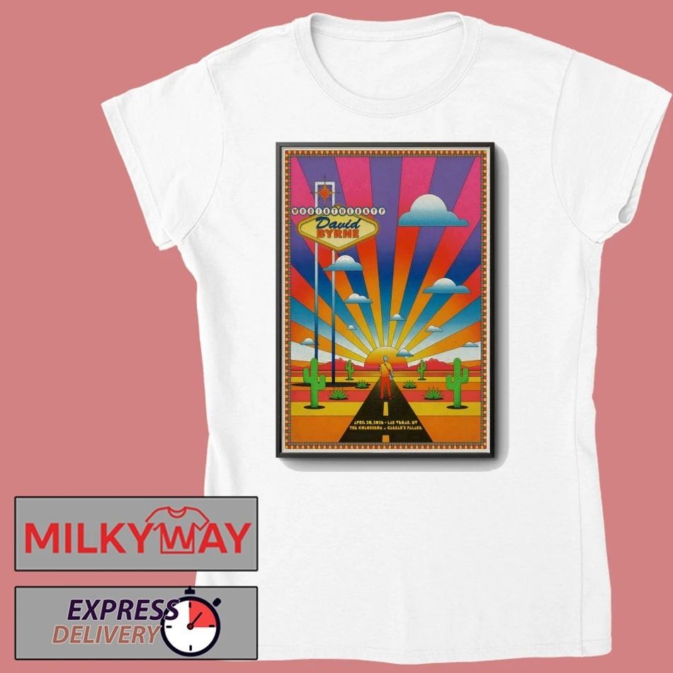 David Byrne Las Vegas NV 4 20 2026 Poster shirt