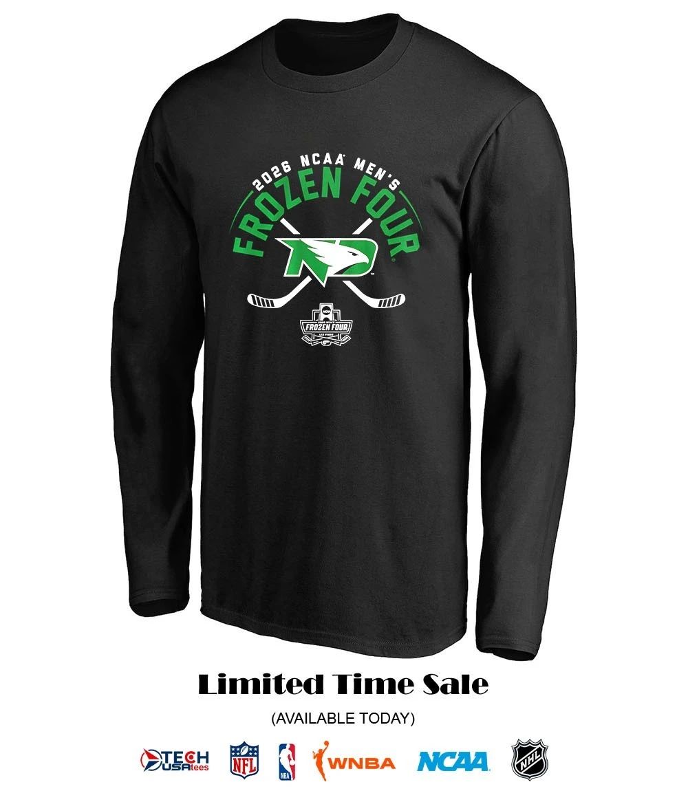 North Dakota Fighting Hawks 2026 NCAA Men’s Hockey Frozen Four shirt