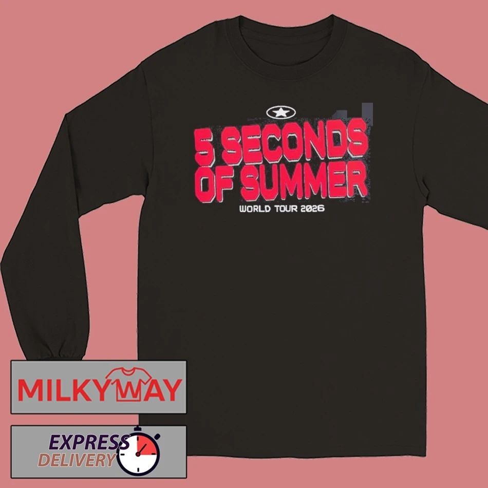 5 Seconds Of Summer Everyone’s A Star World Tour 2026 Merch Two Sided T-Shirt