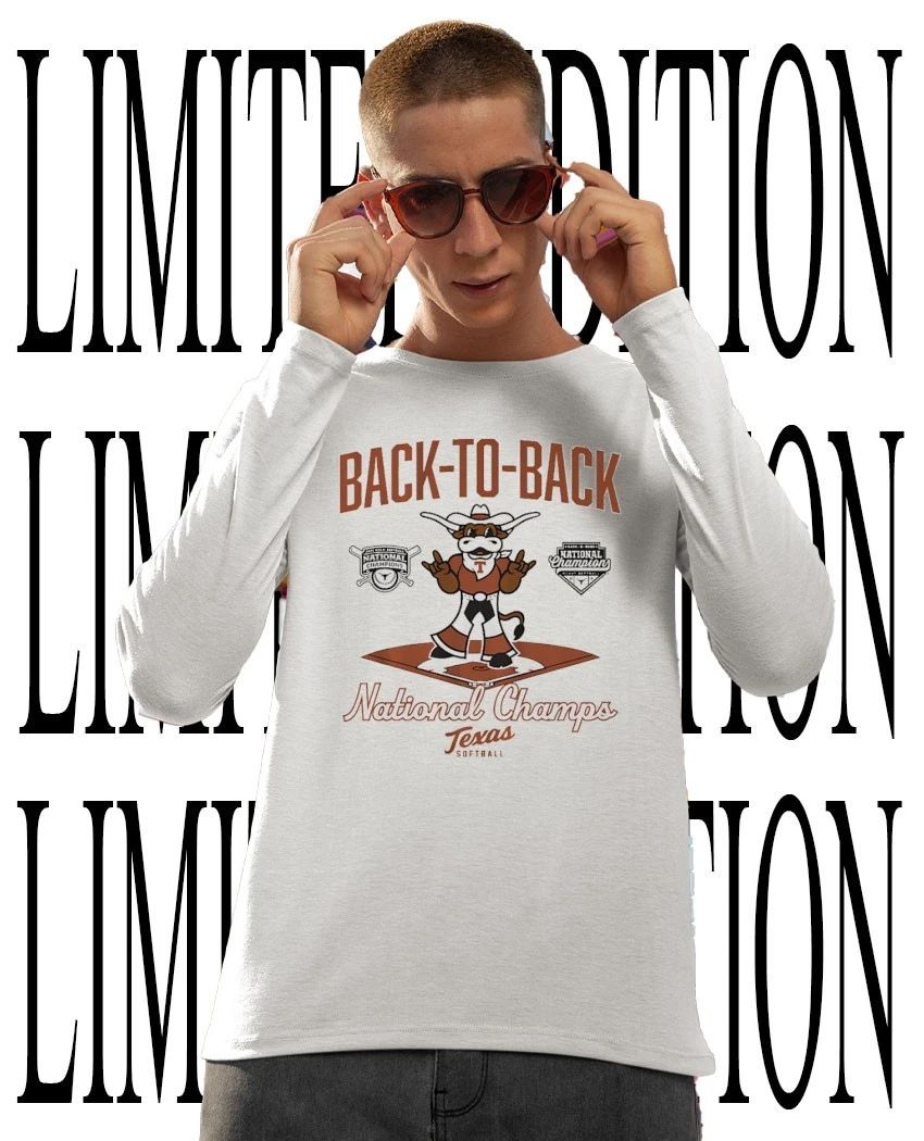 Back-To-Back National Champions 2026 Texas Longhorns Softball diamond mascot shirt